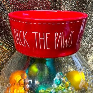 NWT Rae Dunn Dog / puppy bowl - “Deck the Paws” — GIFTABLE